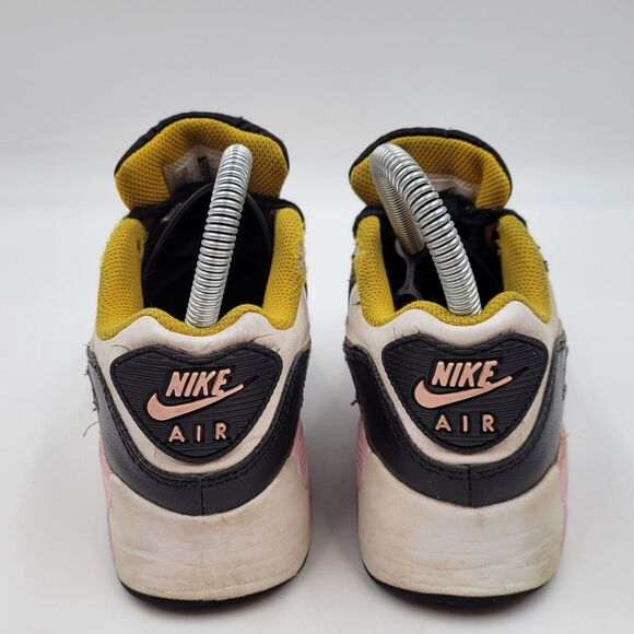 Nike Air Max 90 Leather GS Black Light Arctic Pink Sneakers CD6867 007 Size 3Y - Picture 4 of 10